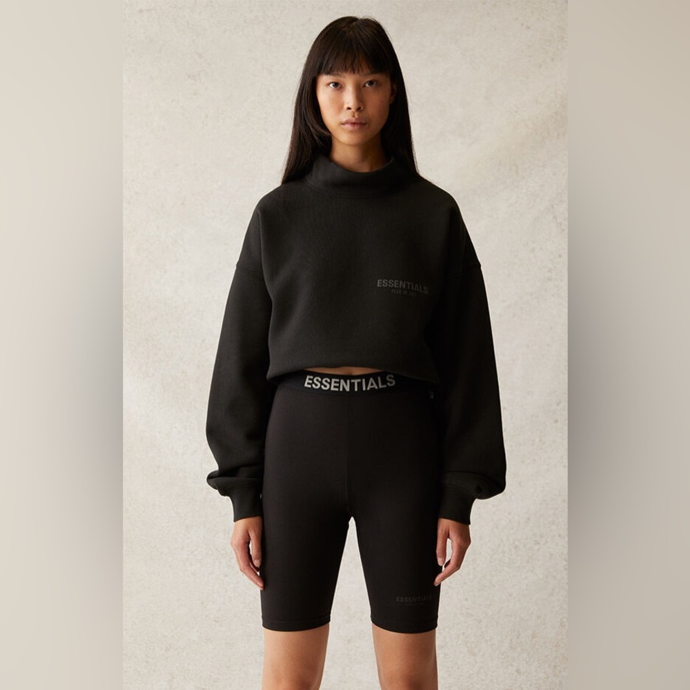 Essentials Fear Of God Black Biker Shorts